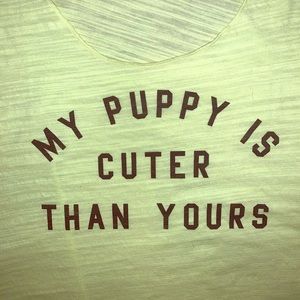 VS PINK My Puppy is Cuter Than Yours Tank Top